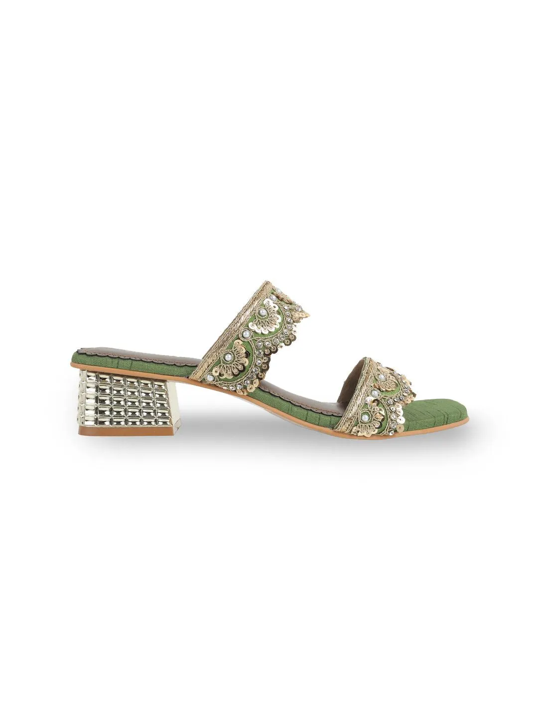 Mochi Block Sandals with Tassels