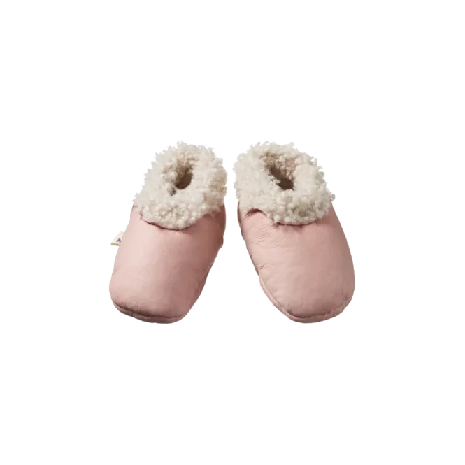 Nature Baby Lambskin Booties - Rose Bud