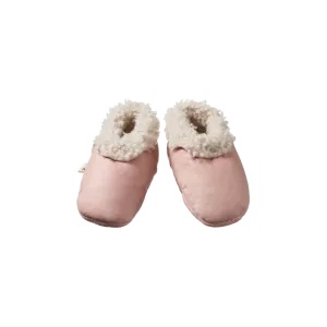 Nature Baby Lambskin Booties - Rose Bud