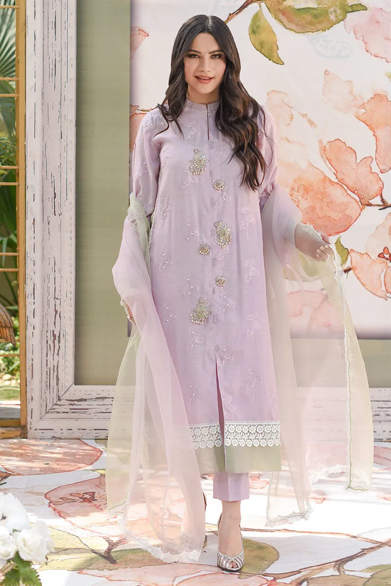 Nimra - Lilac - Shirt And Dupatta