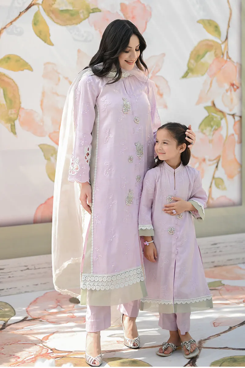 Nimra - Lilac - Shirt And Dupatta