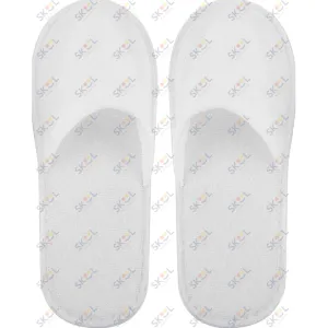 Non Woven Pair Disposable Slippers For Kids White