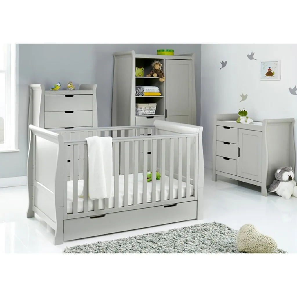 OBABY Stamford Classic 4 Piece Room Set - Warm Grey