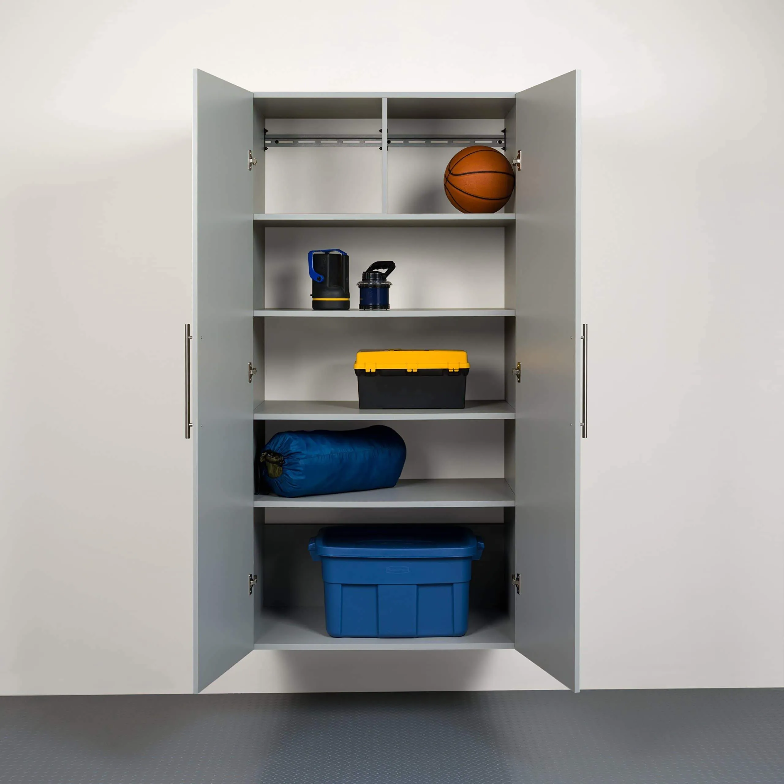 Prepac GSCW-0708-2K Hang-Ups Storage Cabinet, 36"/Large, Light Gray