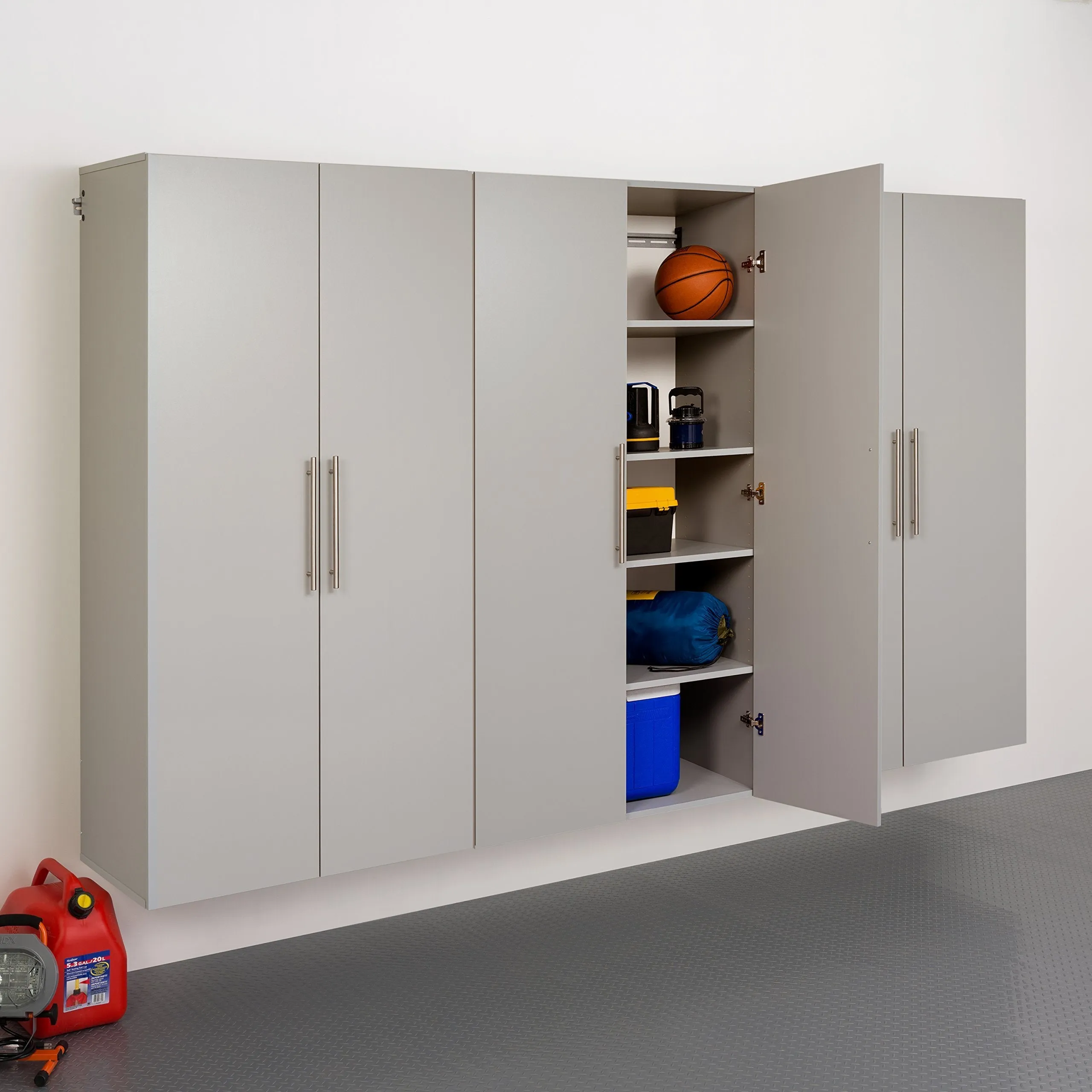 Prepac GSCW-0708-2K Hang-Ups Storage Cabinet, 36"/Large, Light Gray