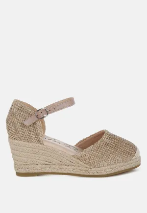 Raffia Woven Wedge Sandals By RUW