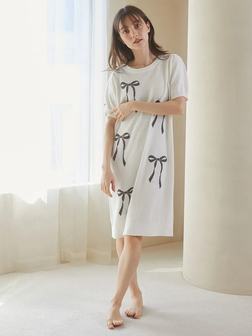 Ribbon Jacquard Lounge Dress