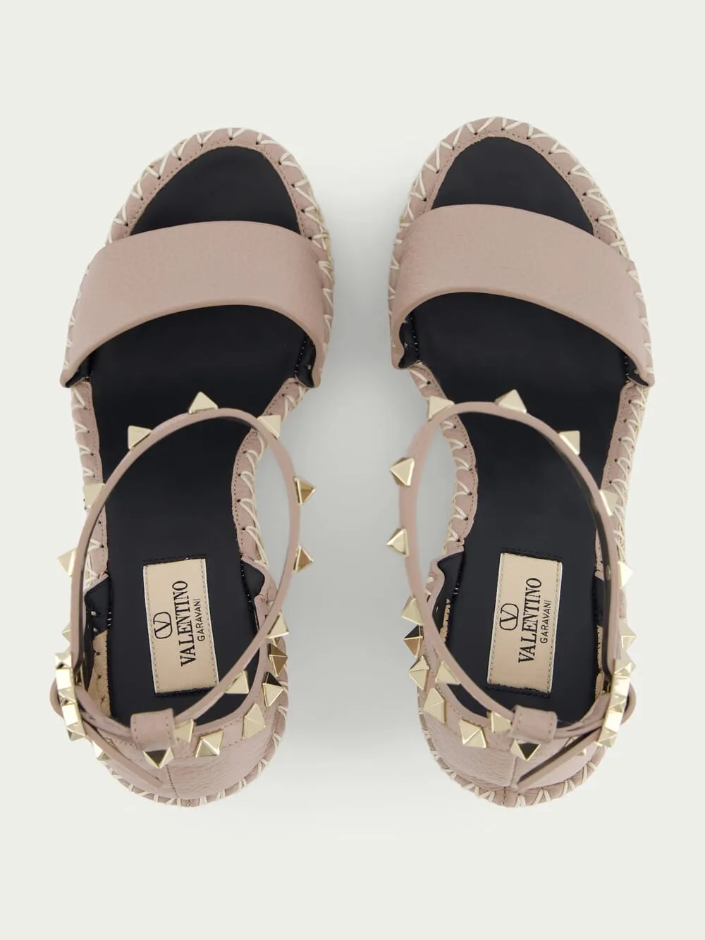 Rockstud 95mm Wedge Sandals