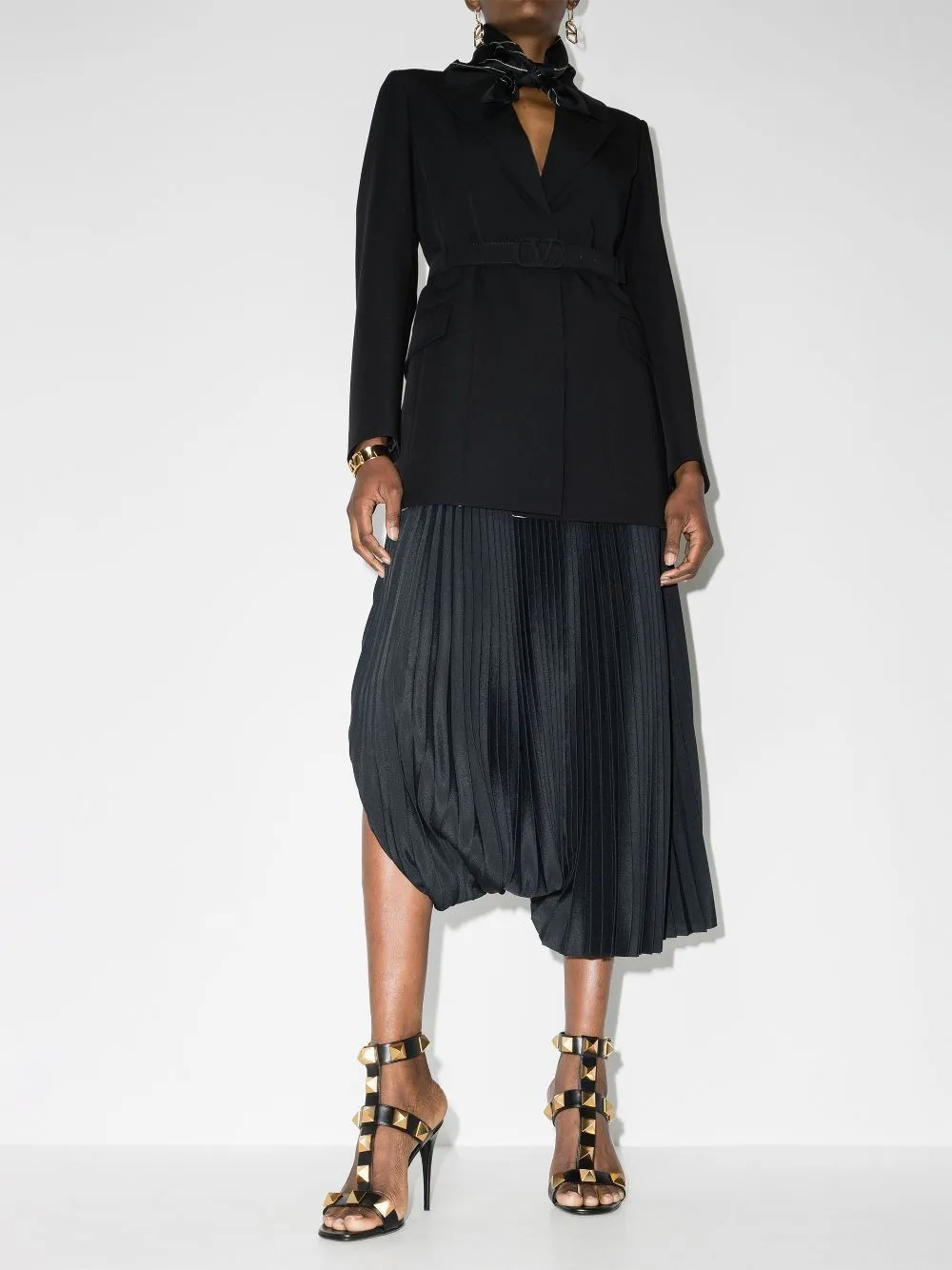 Roman Stud High-Heel Sandals