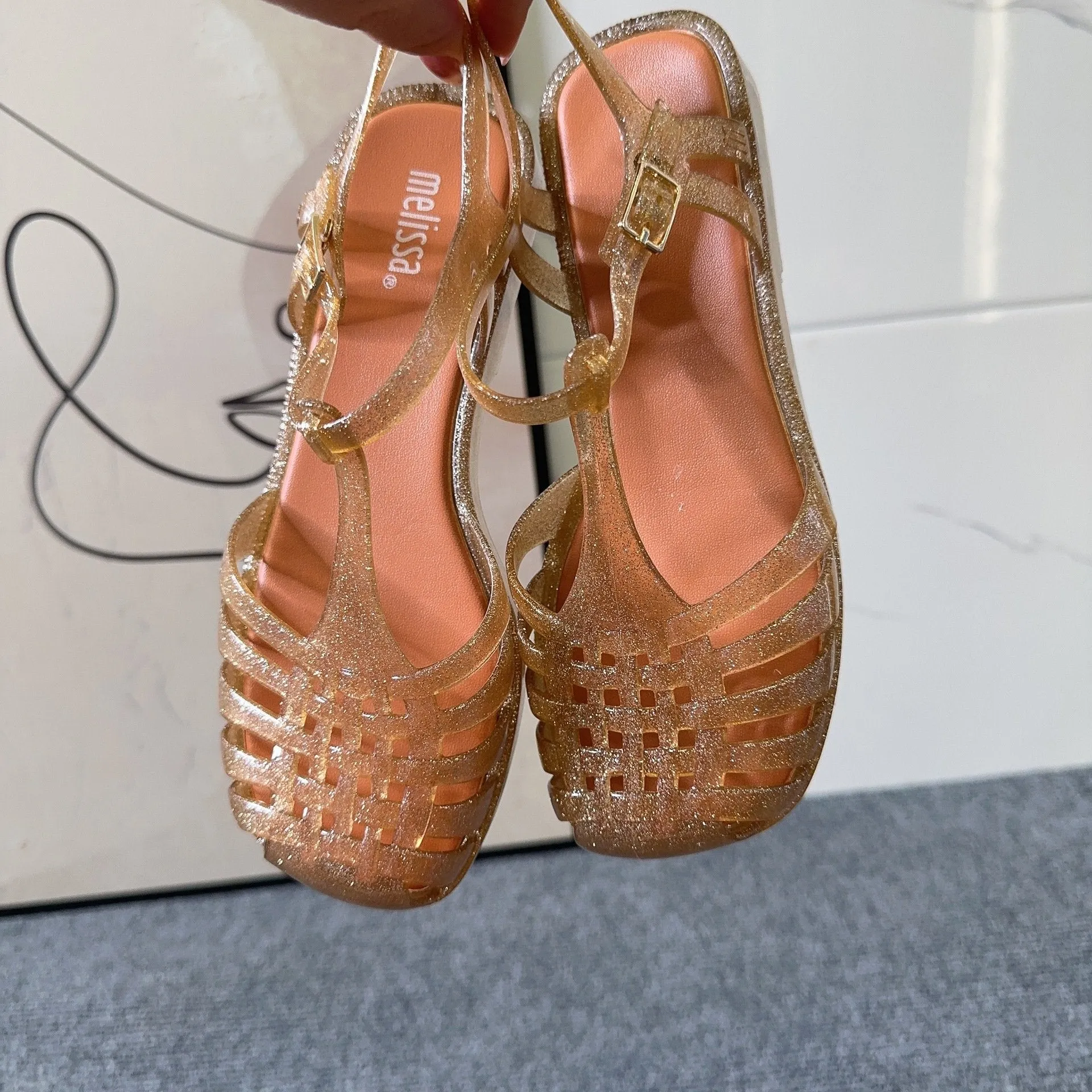 Roman Woven Jelly Vintage Women's Sandals