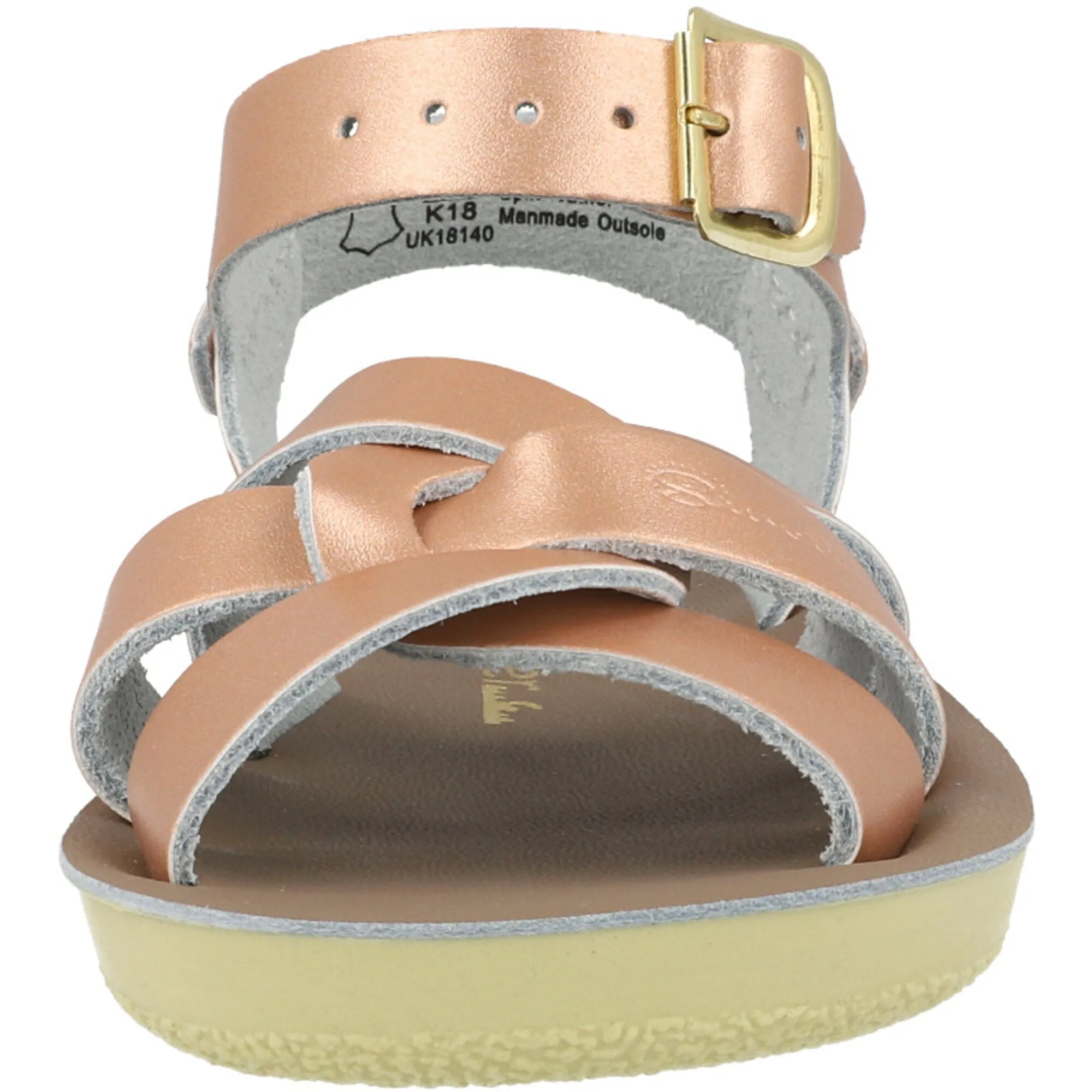 Salt-Water Sun-San Swimmer Rose Gold Sandals
