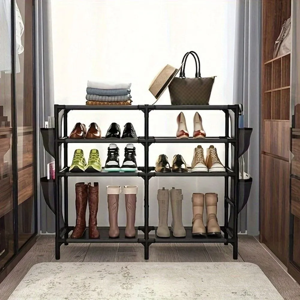 Shoe Rack with Pockets