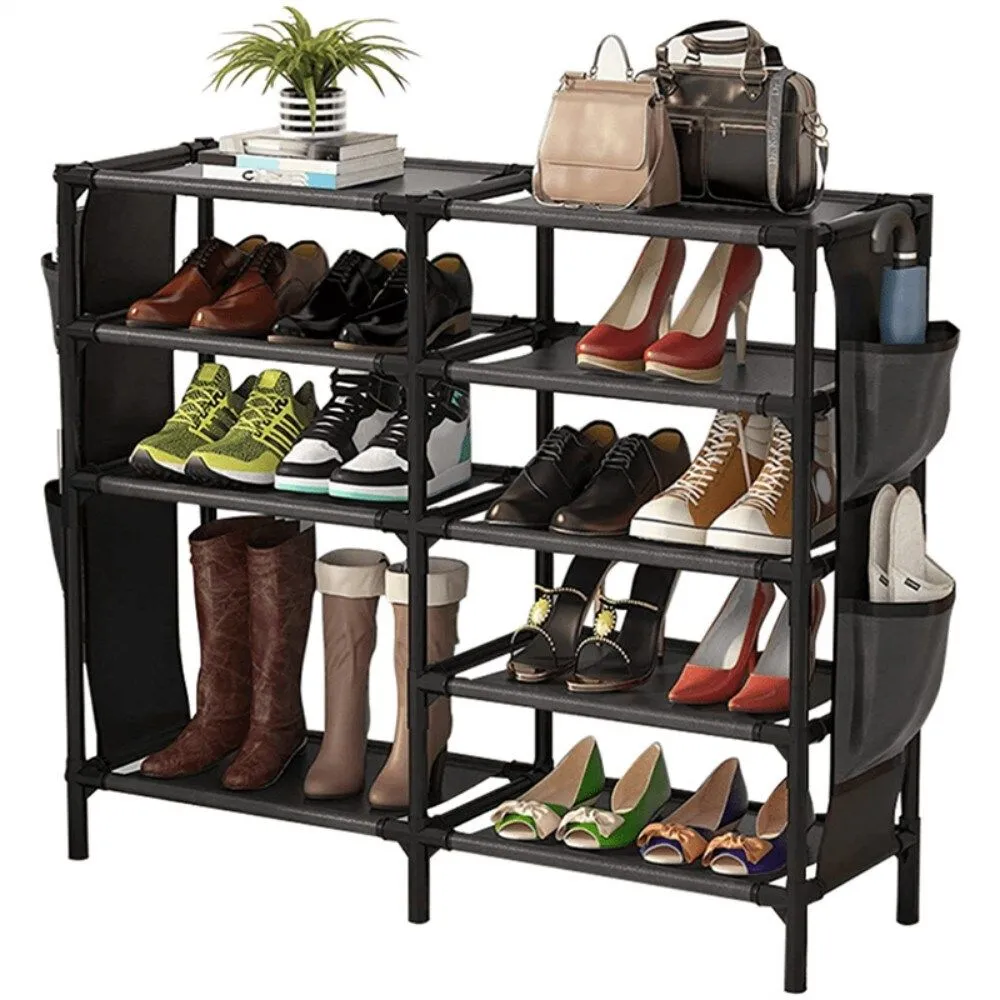 Shoe Rack with Pockets