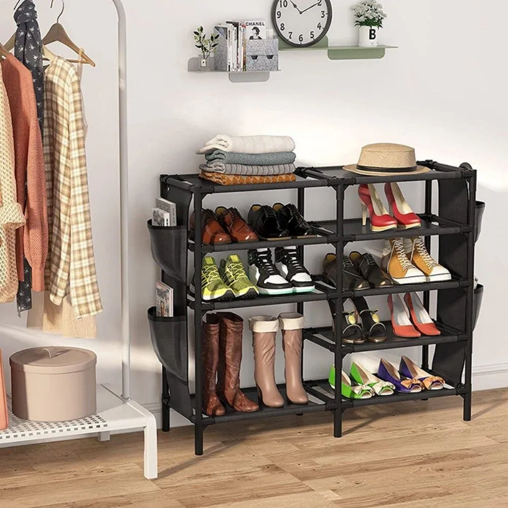 Shoe Rack with Pockets