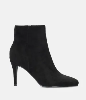 Sky High Black Suede Stiletto Heel Booties