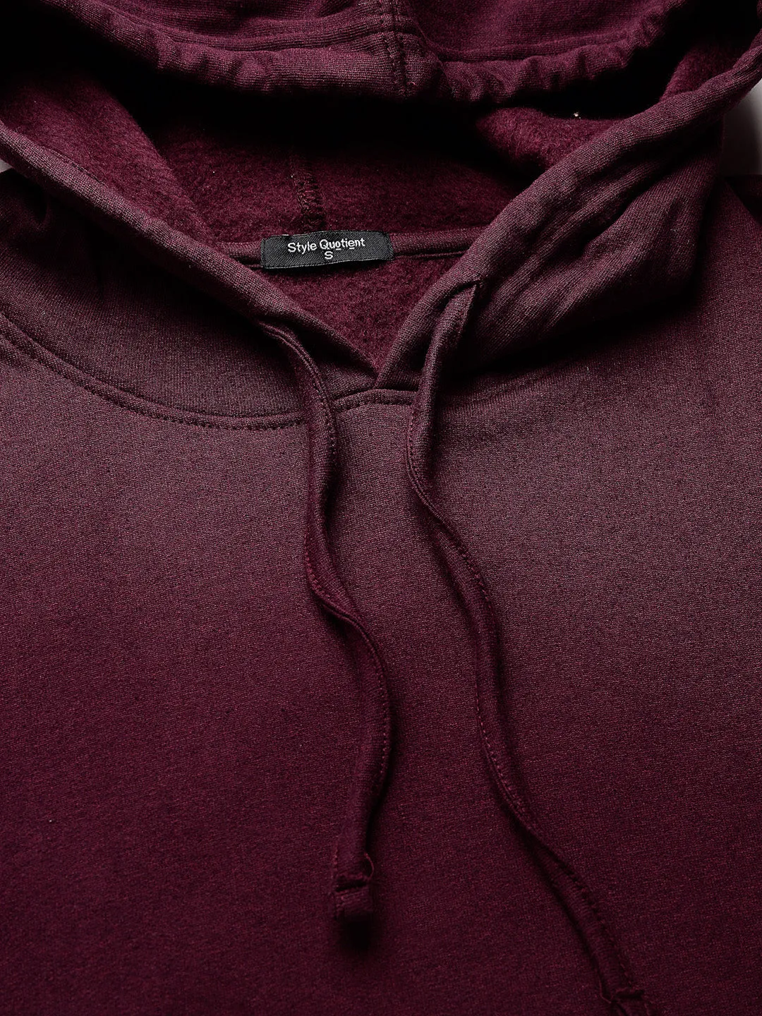 Style Quotient women maroon hooded oversized sweatshirt