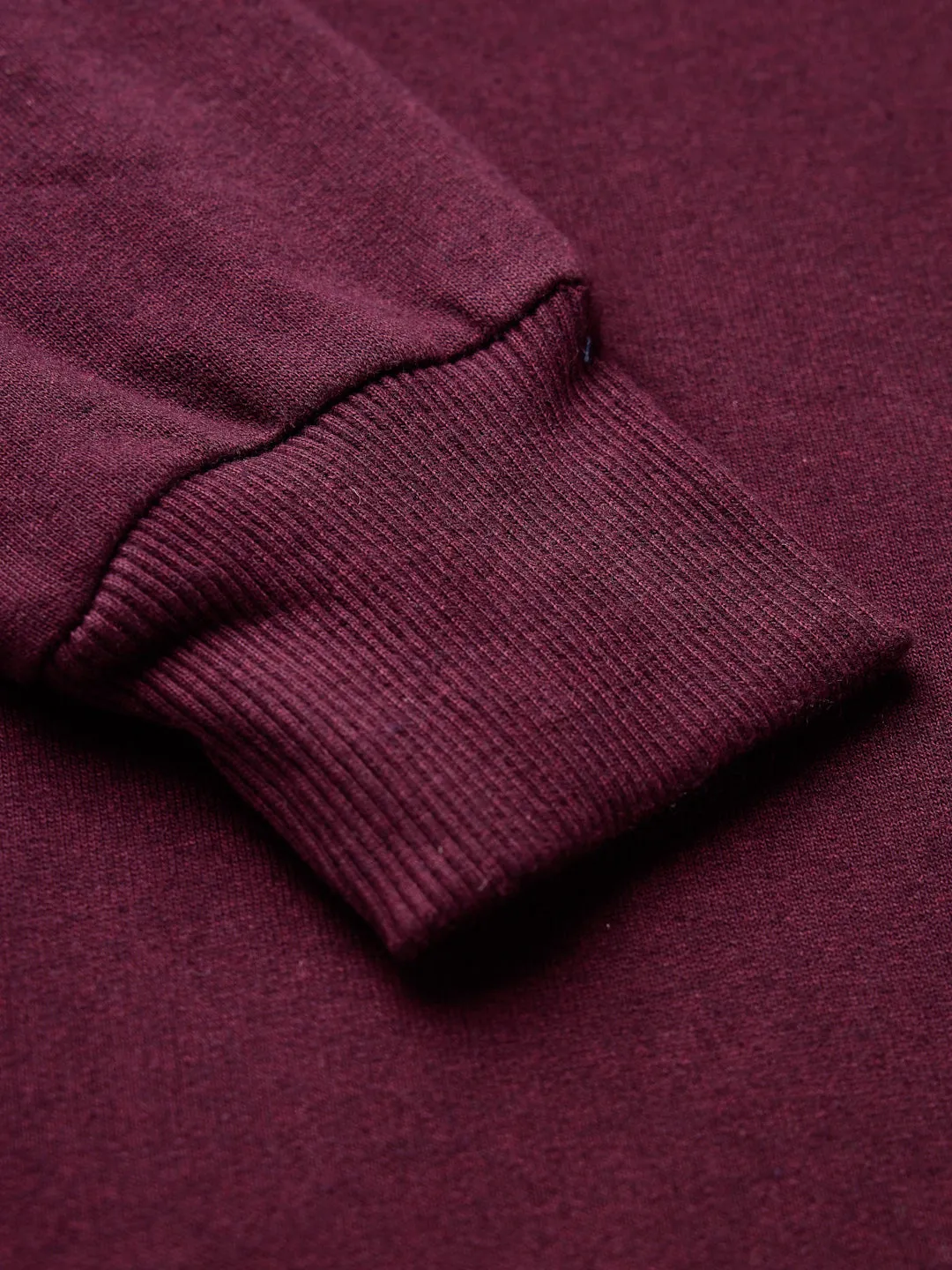 Style Quotient women maroon hooded oversized sweatshirt