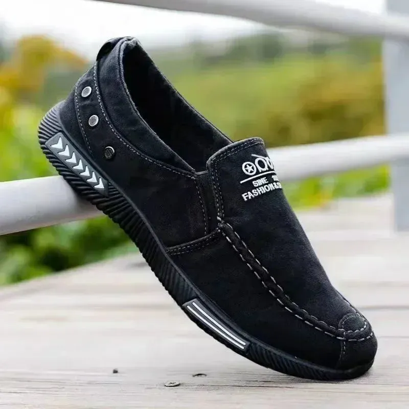 Stylish Men's Canvas Slip-On Sneakers