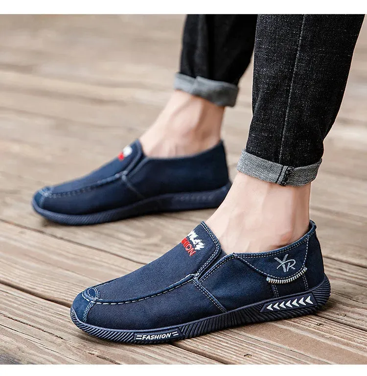 Stylish Men's Canvas Slip-On Sneakers