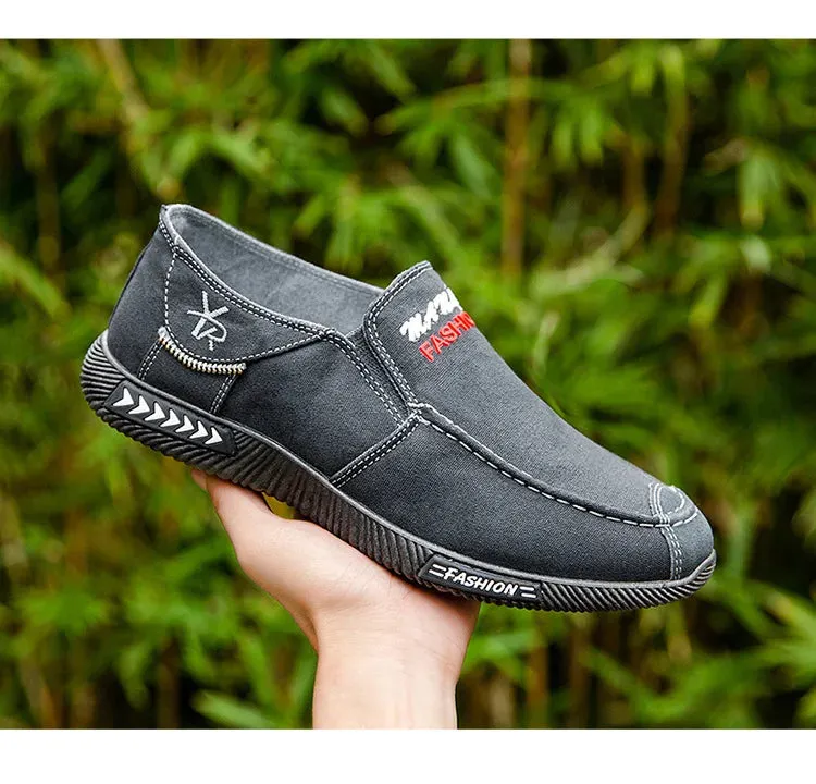 Stylish Men's Canvas Slip-On Sneakers
