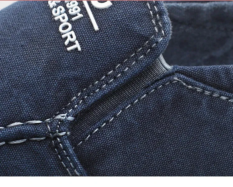 Stylish Men's Canvas Slip-On Sneakers