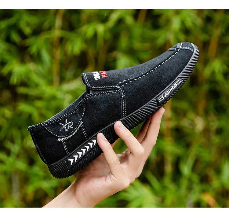 Stylish Men's Canvas Slip-On Sneakers