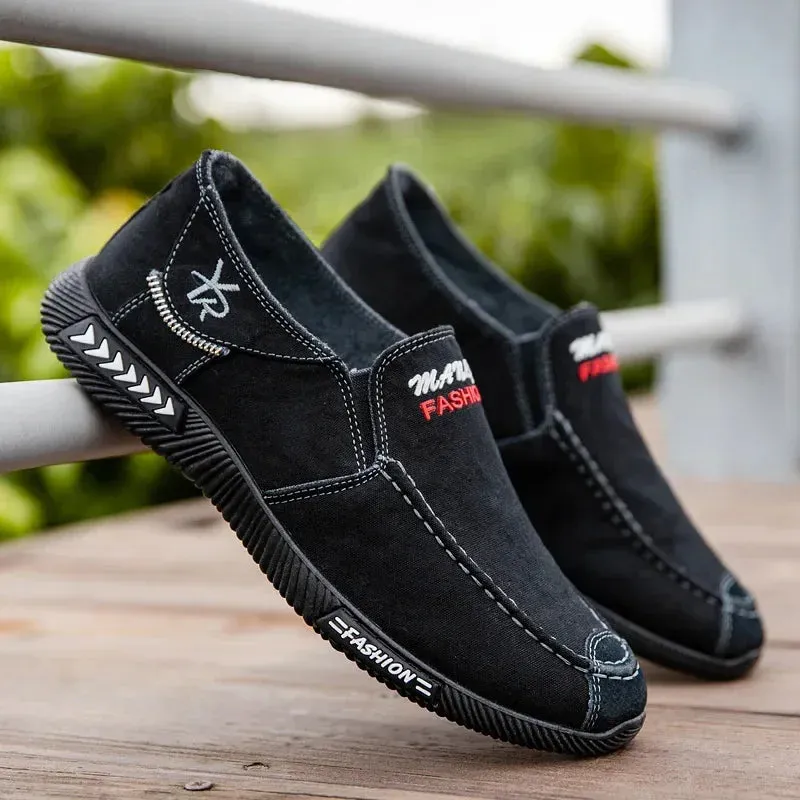 Stylish Men's Canvas Slip-On Sneakers