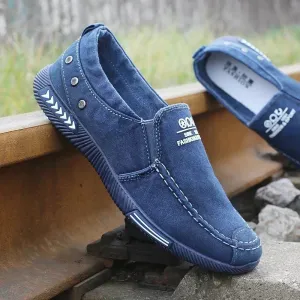 Stylish Men's Canvas Slip-On Sneakers