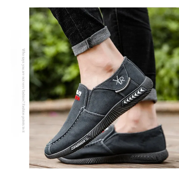 Stylish Men's Canvas Slip-On Sneakers