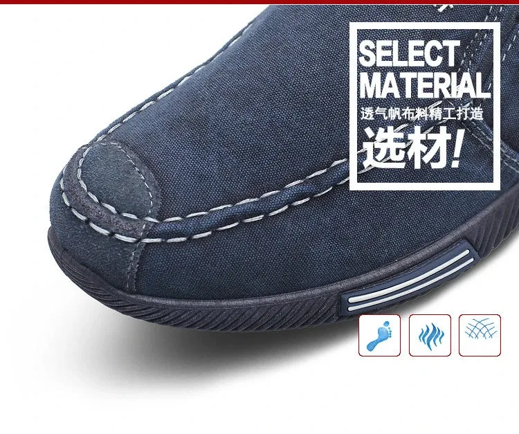 Stylish Men's Canvas Slip-On Sneakers
