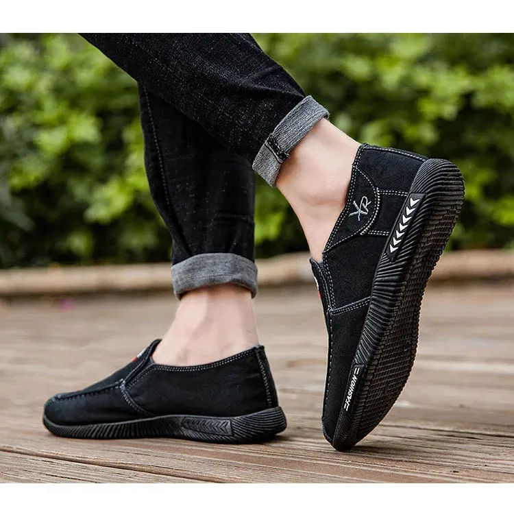 Stylish Men's Canvas Slip-On Sneakers