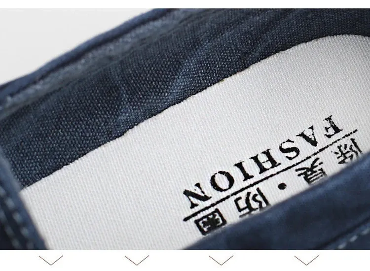 Stylish Men's Canvas Slip-On Sneakers