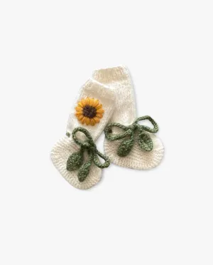 Sunflowers Booties | Off white
