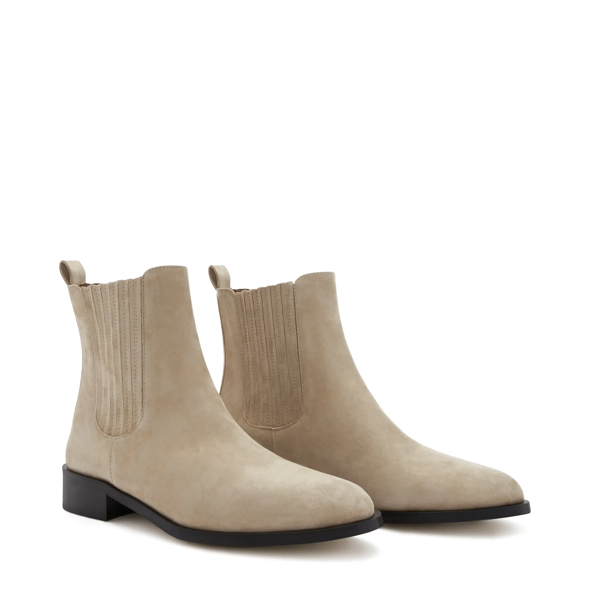 Vendôme Chey beige suede chelsea boots
