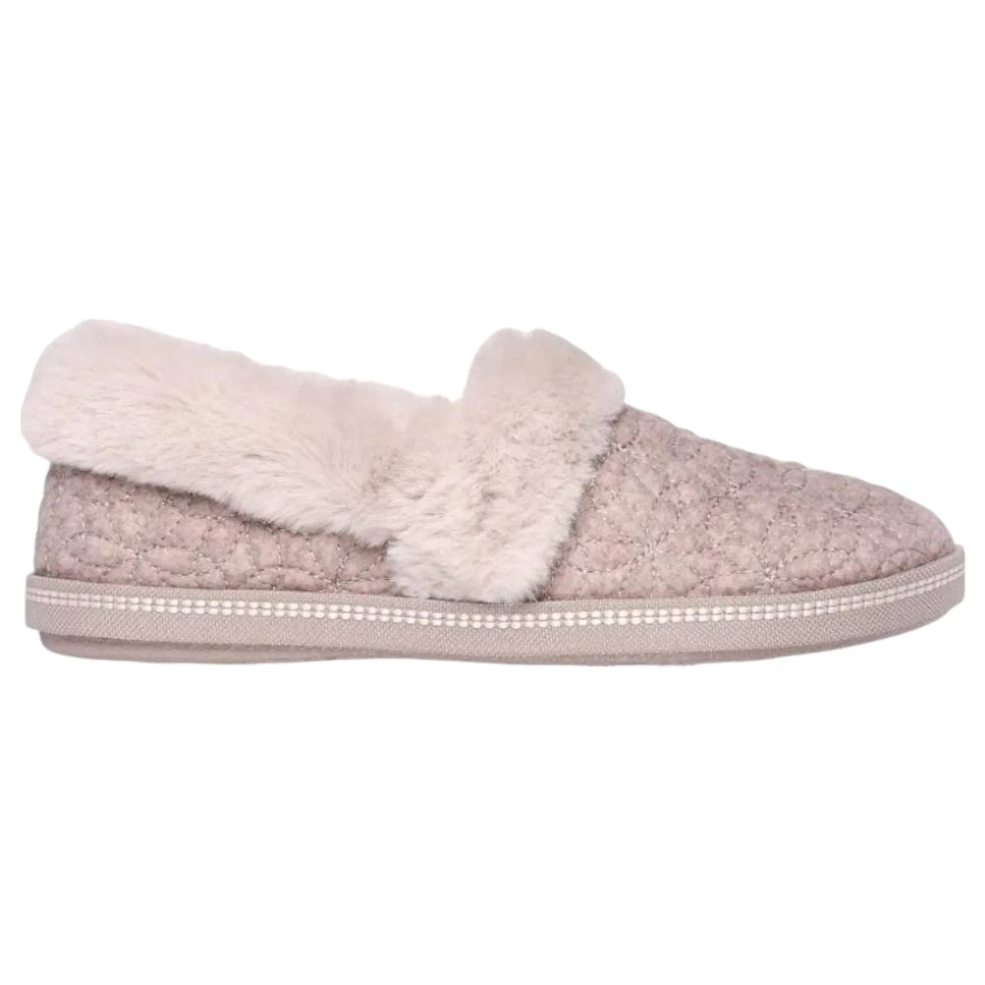 Womens Skechers Cozy Campfire - Bright Blossom Taupe Comfy Slippers
